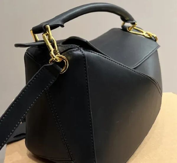 

designer bag leather handbag women's shoulder bag fashion crossbody bag geometric square color purse alphabet shopping bag