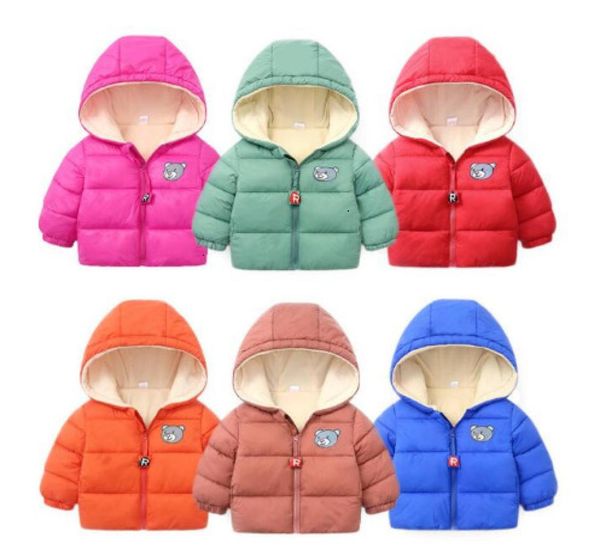

kids toddler boys winter parkas jackets for children outerwear clothing cotton velvet baby girl hoodies coat clothes1141157, Blue;gray