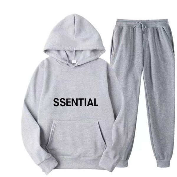 

mens tracksuits designer tracksuits men tracksuits autumn and winter casual hooded set high-quality letter printed couple clothing fashionab, Gray
