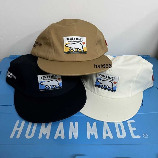 

new street human made hat baseball cap flat brim hat polar bear love embroidered hat male, Blue;gray