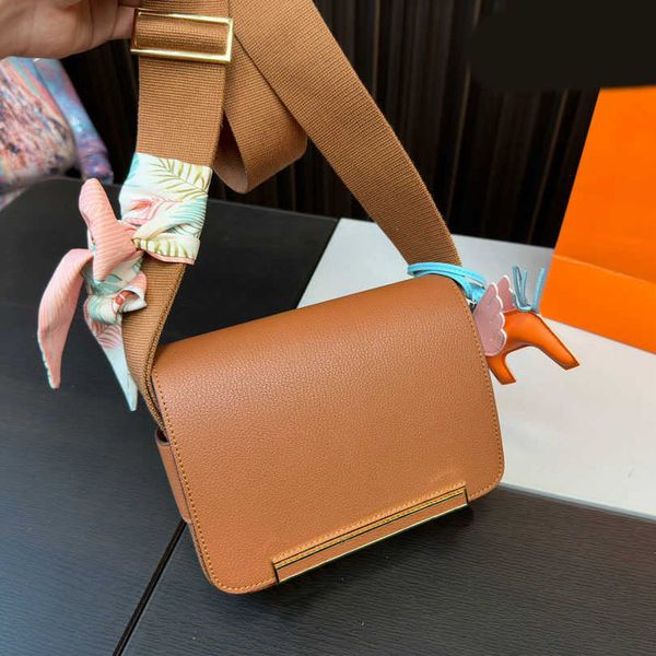 

horse designer cross body purse women luxurys messenger handbag wide straps shoulder bags real leather lady purse totes wide strap 230715