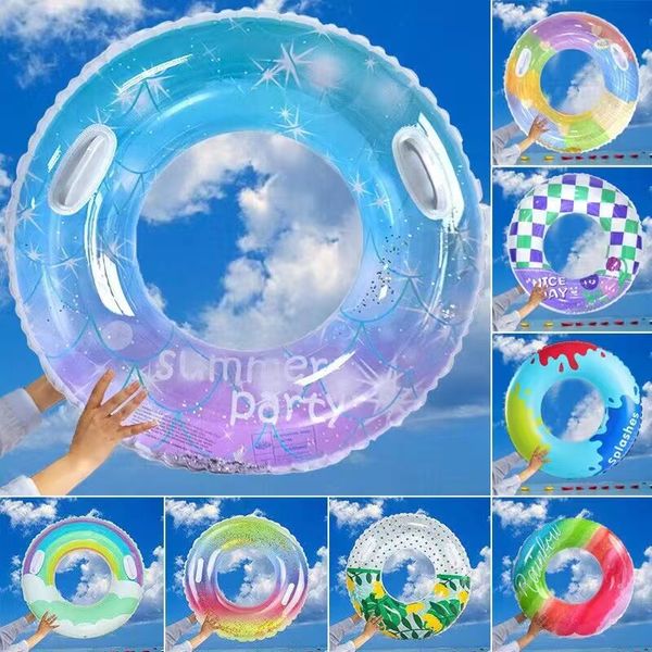 

spot thickened sequins starry sky swim ring pvc swimming circle armpit circle swim ring wholesale