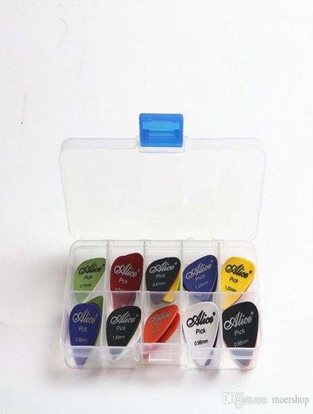 

alice guitar picks 1 box case acoustic electric bass pic plectrum mediator musical instrument thickness mix 058156600919