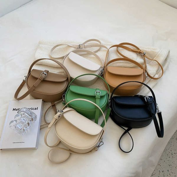 

this year's popular bag for women in spring new texture underarm bag fashionable and versatile portable new saddle bag