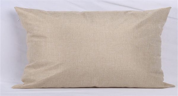 

blank linen sublimation pillowcase thermal transfer pillow throw cushion cover linen for heat print home sofa pillow case covers f9315844, Blue