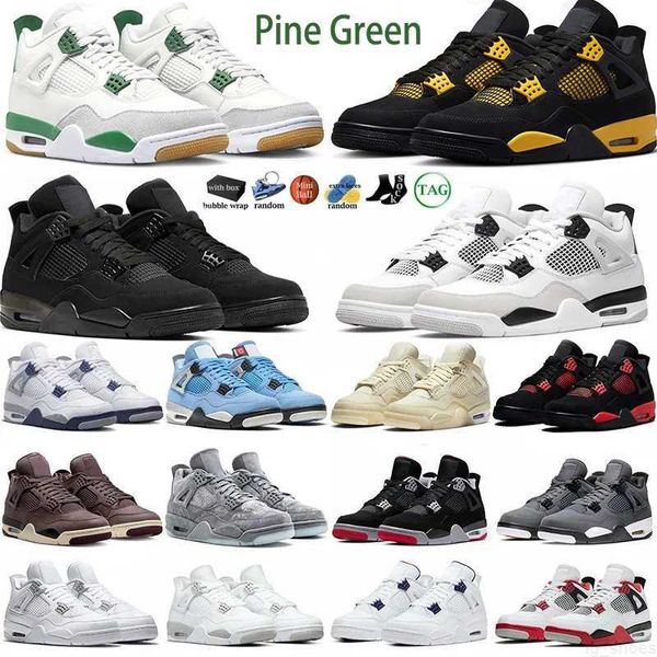 

with box 4s basketball shoes pine green seafoam military black navy 4 men red thunder pn dust sail cat white oreo pure money infrared women