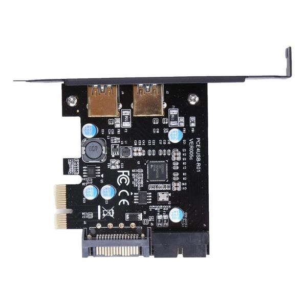 

leggings pcie 1x usb3.0 connector sata 19pin power with 2port usb3.0 pci express expansion controller adapter expand card for computer pc, Black