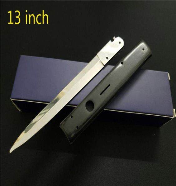 

13 inch italian ab stiletto mafia horizontal survival edc godfather hunting blade knife automatic camping 440c folding knifes tact9434809