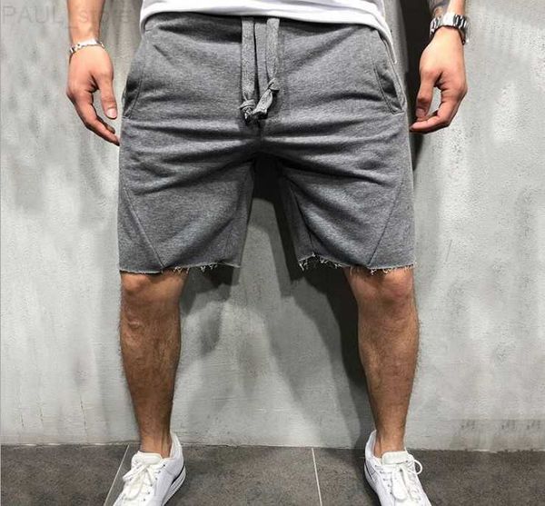 

men's new summer cotton hip hop men bodybuilding fitness sweat shorts jogger casual gyms mens l230705, White;black