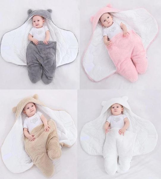 

2020 new thicken autumnwinter quilt for newborn babies antishock swaddling for newborn babies 036 months3290276, Blue