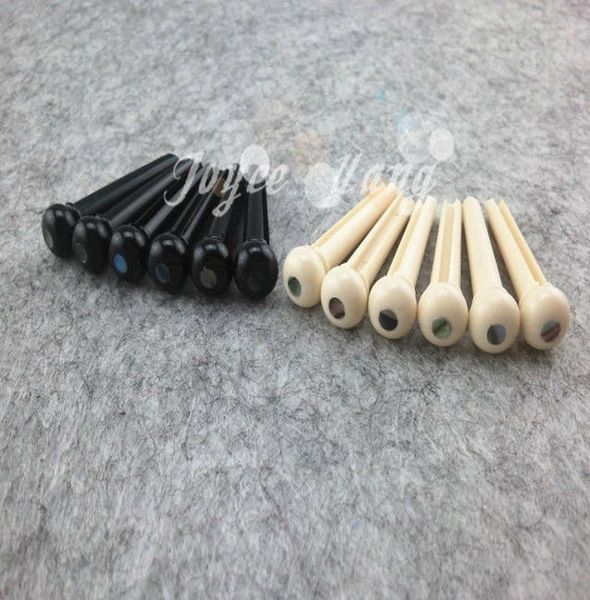 

alice acoustic guitar bridge pins ivoryblack with celluloid shell dot wholes6080313