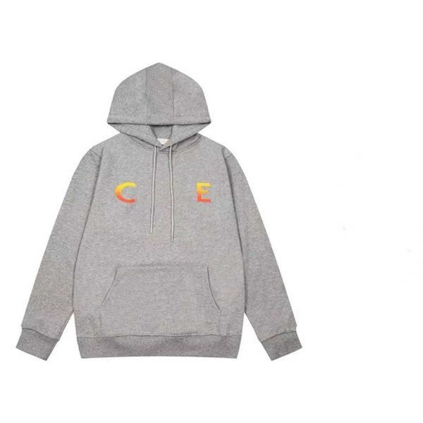 

irts men ce pullover designer long sleeve celins letter fashion hooded fleece sweater hoody couple winter autumn casual versatile style s to, Black