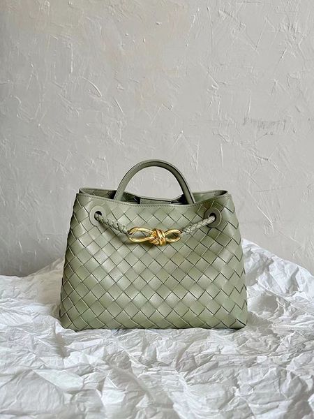 

women luxury leather totes knited real leather handbags 25cm, 34cm two sizes casual shoulder bags soft flexible touch