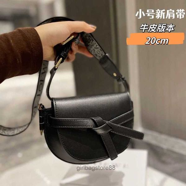 

lady embroidered mini loewsbag girl summer spain gate saddle bag wide shoulder strap designer bow bags cross body large capacity one dumplin