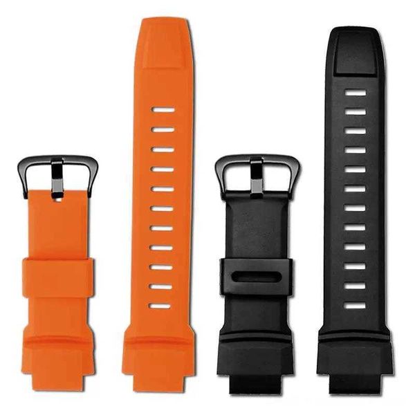 

silicone watch strap for casio watchband protrek prg-500 510 550 280 250 prg-260 270 500 prw-3500 2500 5100 band 18mm, Black;brown