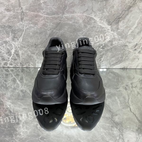 

2023 designer woman shoe leather lace up lovers fashion platform sneakers white black rainbow mens womens xsd230426