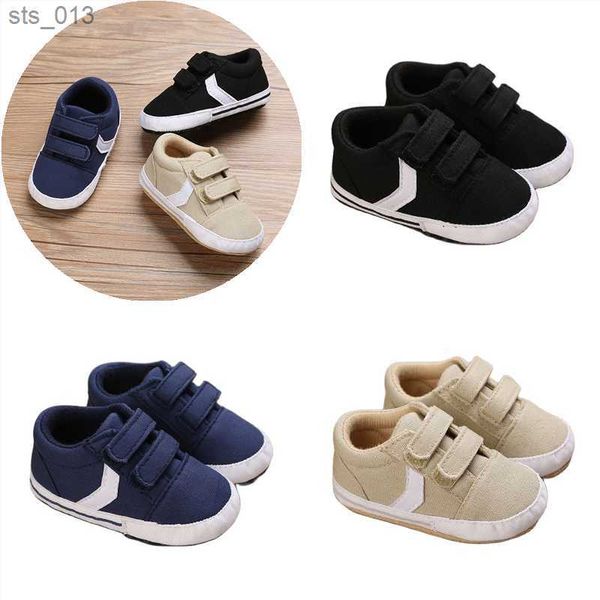 

new canvas classic sports sneakers newborn baby boys girls first walkers shoes infant toddler soft sole anti-slip baby shoes l230518, Black