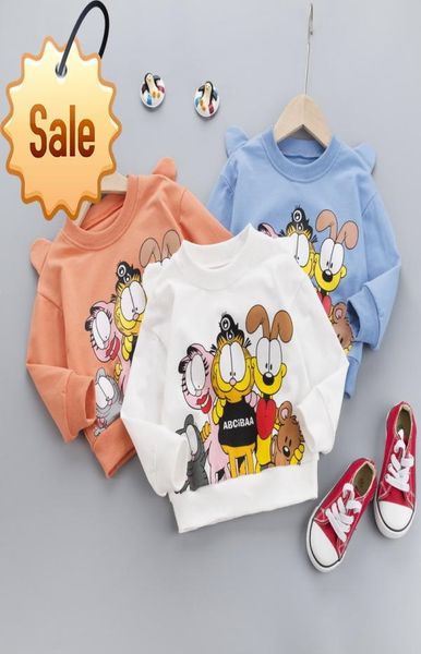 

children clothing 2020 boys girls garfield print sweaters baby clothes fashion cute for kids spring autumn cartoon 14t8860918, White