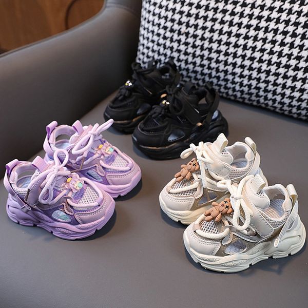 

sneakers childrens mesh breathable sports running shoes spring autumn baby soft sole casual shoes school boys girls walking shoes 230705, Black;red
