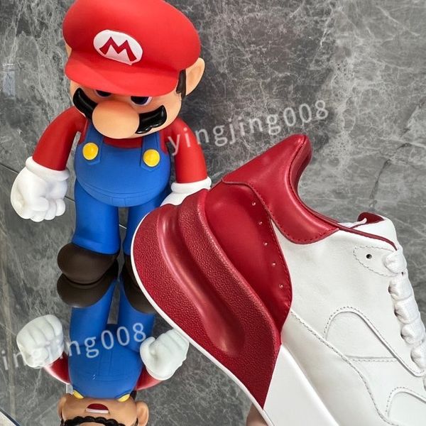 

2023 luxury designer sneaker trainer casual shoes calfskin leather white letter platform fashion low sneakers size 35-46 xsd230425, Black