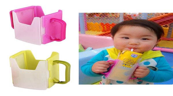 

practical convenient supply universal baby selfhelp drink juice milk box holder cup storage milk adjustable handles supply4024852