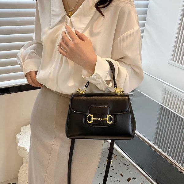 

bag women's new horseshoe button handheld shoulder bag bags fashion crossbody saddle bag