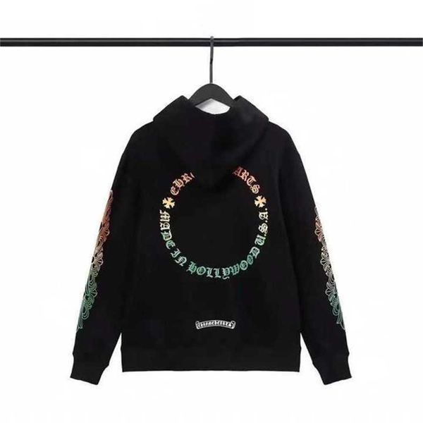 

designer mens womens chromes heartss hoodie sweatshirts winter sweaters crow green gradual sanskrit couple sweater fashion loose k1c2, Black