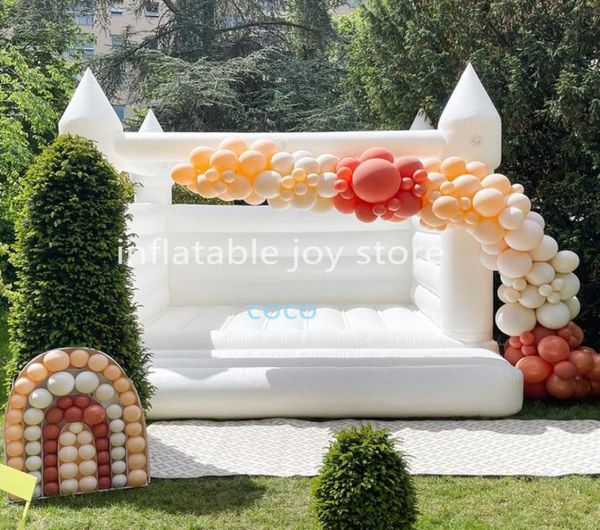 

13x13ft 4x4m outdoor inflatable wedding bouncer white birthday jumper bouncy castle for adults and kids7707849
