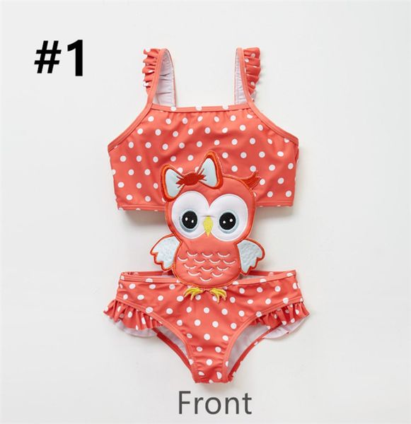 

kids girls one piece animals dots printed bathing suitsuper softsuitable for children039s sensitive skin8065679, Black