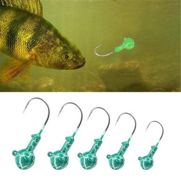 

luminous fishing lure set night glow bait kit hooks012344667229