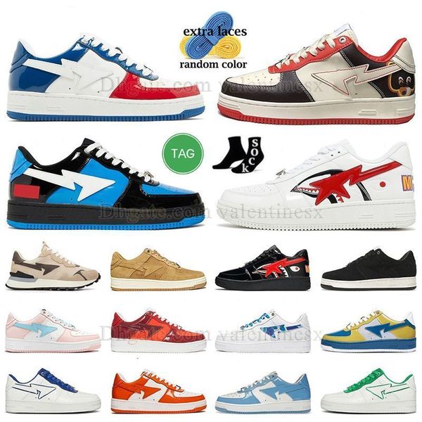 

2023 dhgate casual shoes sk8 sta shark white college dropout platform shoes france venoms shark black abc camo combo blue green pink men wom