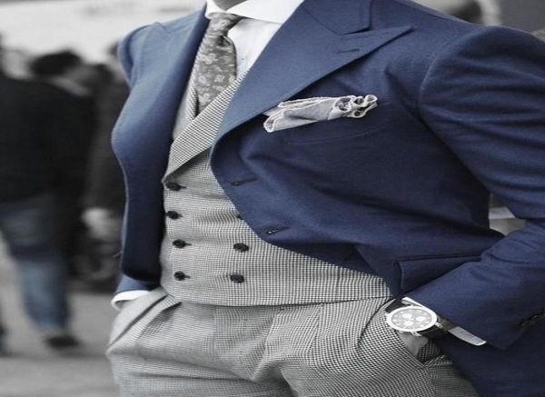 

2019 rated custom made coat pant design houndstooth mens vests groom039s wear tuxedo wedding suits for men blazer masculino8626320, Black;gray