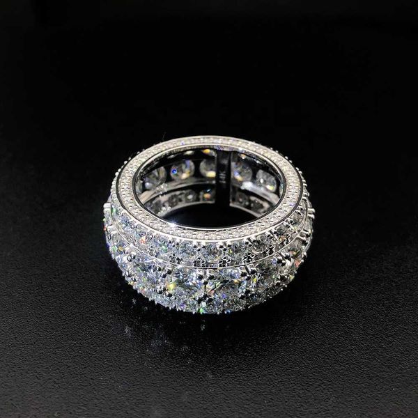 

designer jewelry factory customized fine real s925 silver 10k 14k 18k gold moissanite diamond wedding ring for women luxury jewelry