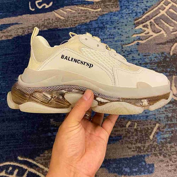 

paris air cushion thick family sole dad b family shoes sporty casual shoes couple style, Black