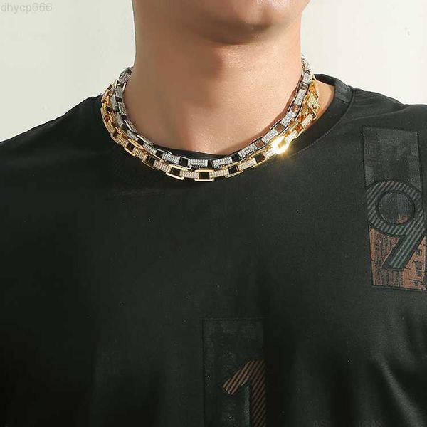 

jwy fashion jewelry unique punk layering chain choker necklace for mens, Silver