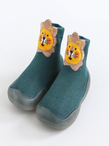 

sock soft shoe wool boot sneakers autumn winter toddler infant kids girls fashion solid flock long indoor boots kid newborn baby b6458201, Black;red