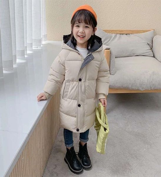 

girls kids down coat jacket overcoat cotton 2022 plus thicken winter warm outwear sports children039s clothing3385497, Blue;gray