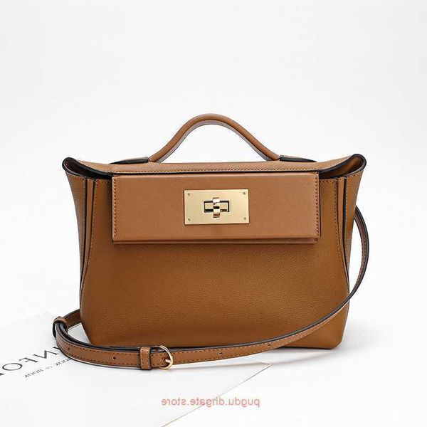 

luxury designer tote bags h home 2424 online store womens bag 2023 new 2424min first layer cowhide dumpling wing handheld one shoulder cross