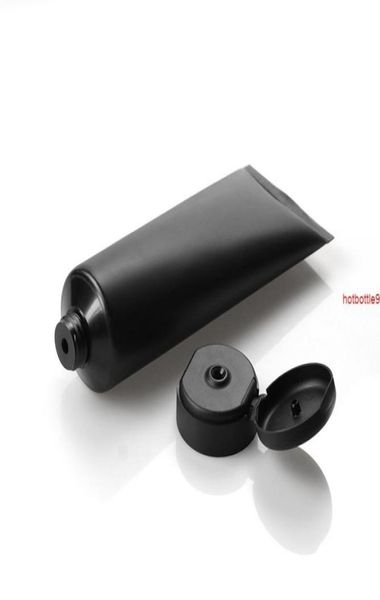 

200ml 200g 25pcs empty matte black cosmetic soft tube plastic lotion shampoo cream squeeze packaging flip lid containergood qualti6583577