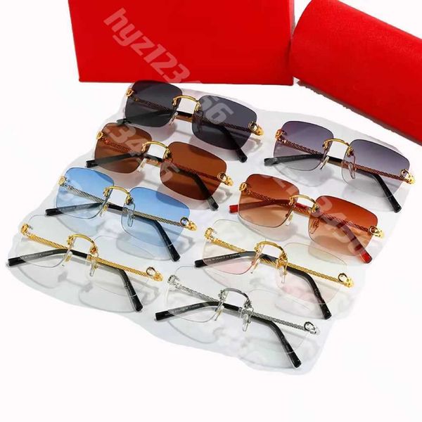 

sunglasses for women mens designer shades luxury glasses rimless rectangle buffalo horn fashion classic clear black eyeglasses, White;black