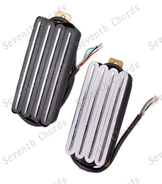 

1 pcs rail 2dual blade electric guitar humbucker pickups 4 wire white black for choose6359038