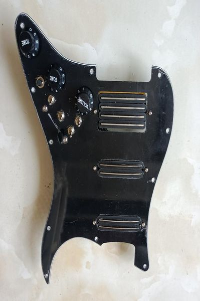 

ssh upgrade prewired strat pickguard pickups multifunction with dual rail high output black pickups 4 single cut way switch 206485621