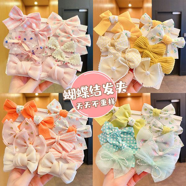 

fashion blogger designer jewelry children's leather band fabric art, flower bow tie, hair tie, ponytail headwear that does not hurt cli, Golden;silver