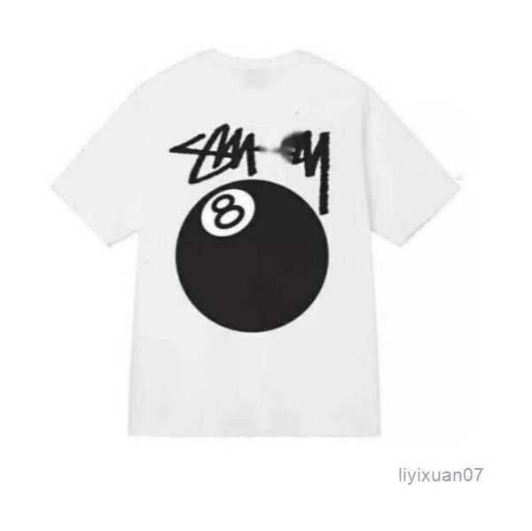 

designer luxury fashion brand stussys classic mens and womens t shirt dice pattern printed alphabet summer high street trend tee hg 1 6dfv, White;black