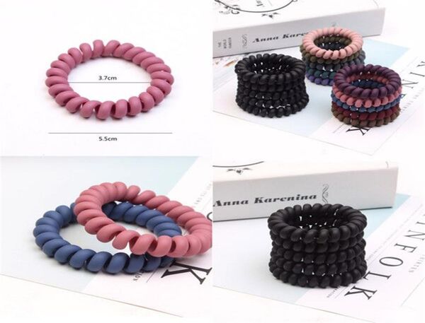 

girls frosted coil hair ties large hairbands elastic hair rope rubber ring ponytail holder for women thick hair accessories wholes2600538, Slivery;white