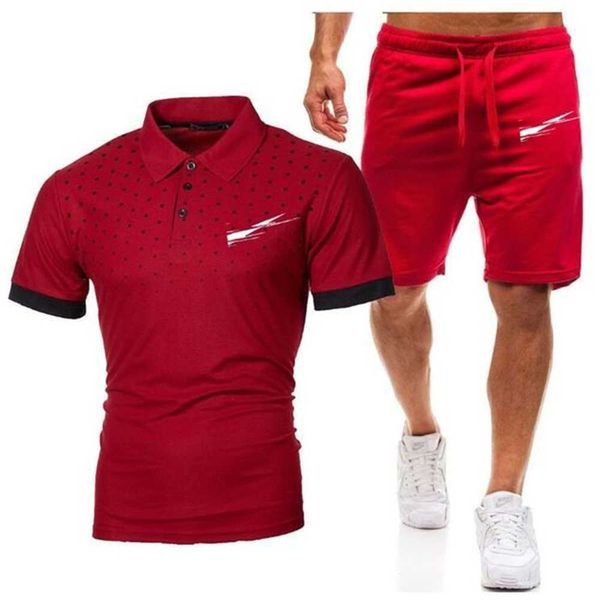 

men's polos tracksuits fashion designer t-shirt + pants piece sets solid color suit men s sweat suits hip hop mens shorts joggers 23ty, Gray