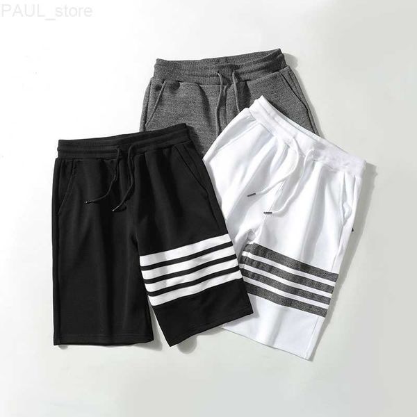 

2021 pure color new men's summer brand clothing hip hop streetwear male short pant siksilk casual men shorts jogging l230705, White;black