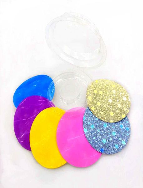 

10 setlot round packing box for eyelash blank eyelashes plastic package all transparent lid tray magnet eyelashes diy soft packin8462900