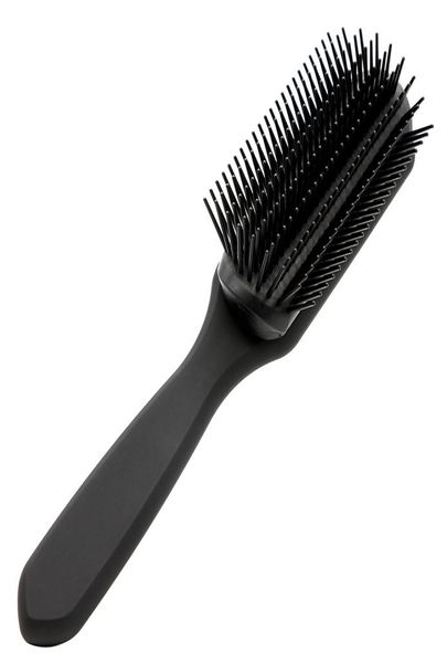 

professional pomade styling hair brush 9 line teeth antistatic hairdressing brush for hair comb in ball tip black4937501, Silver