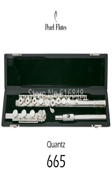 

pearl quantz pf665 17 keys open holes flute silver plated surface cupronickel flute c tune e key flute musical instrument with ca1976741